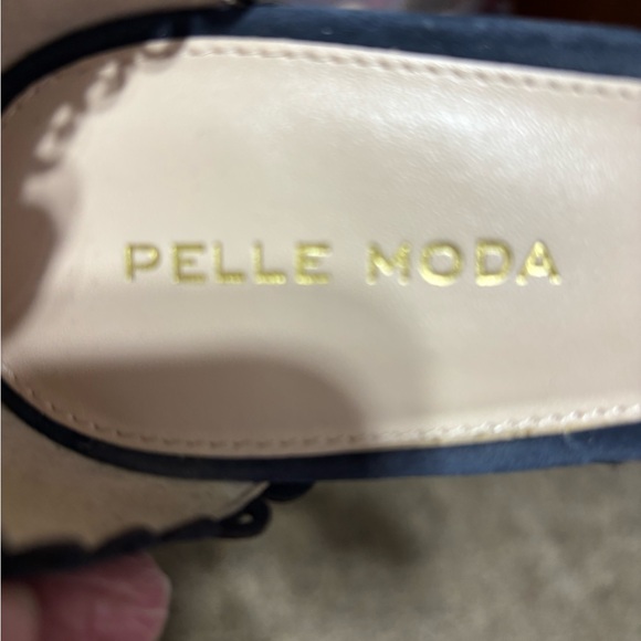 PELLE MODA Size 11 Navy 4” Wedge Espadrilles NWOT - Picture 7 of 9